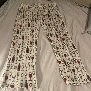 Wine print lounge pants
